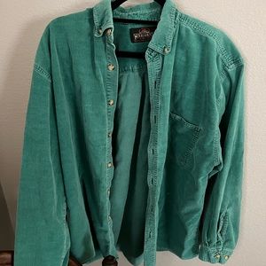 Vintage green corduroy button down!
